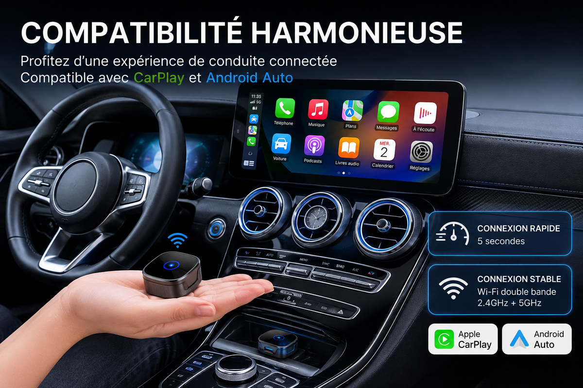 Adaptateur CarPlay Sans Fil