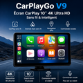Écran CarPlay V9 10” – Sans fil avec caméra avant & arrière